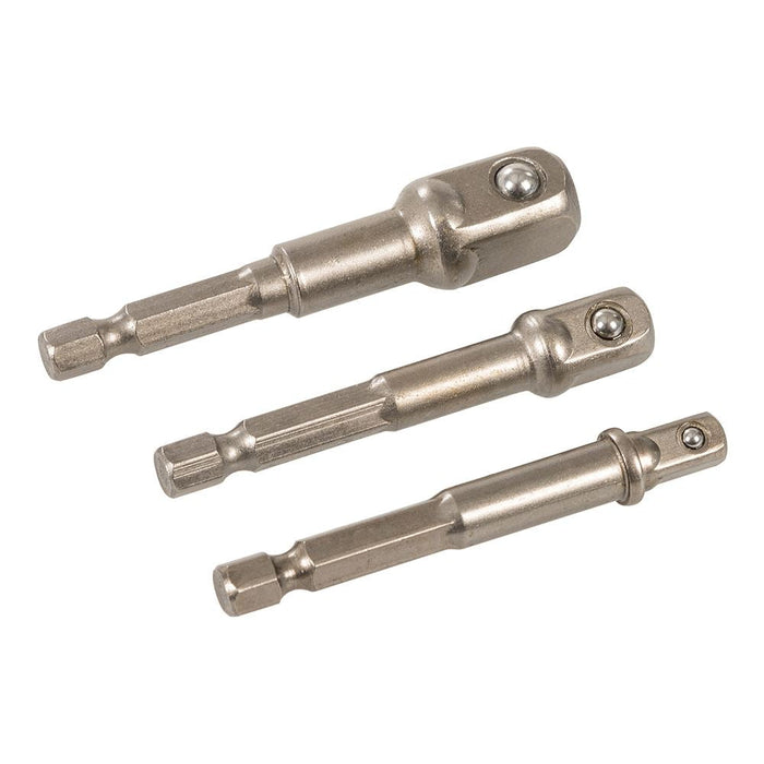 Silverline Socket Driver Set 3pce 1/4", 3/8" & 1/2" Silverline - Dynamic Drive