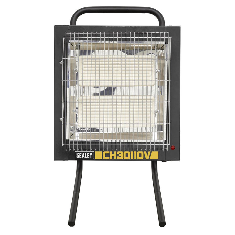 Sealey Ceramic Heater 1.2/2.4kW 110V CH30110V Sealey - Dynamic Drive