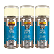 3x Hycote Aerosol Paint for Ford Frozen White 150ml Hycote - Dynamic Drive