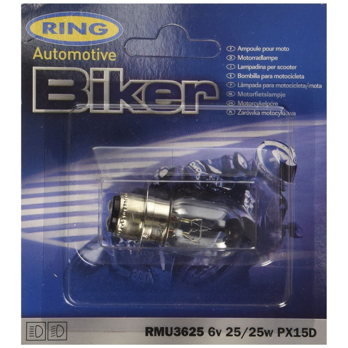 Ring Automotive RMU3625 6V 25/25W Px15D Headlamp Ring - Dynamic Drive