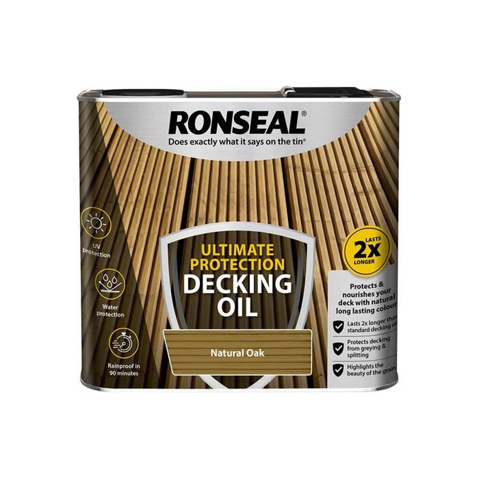 Ronseal Ultimate Protection Decking Oil Natural Oak 2.5 litre Ronseal - Dynamic Drive