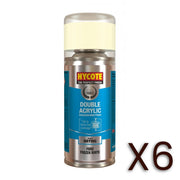 6x Hycote Aerosol Paint for Ford Frozen White 150ml Hycote - Dynamic Drive