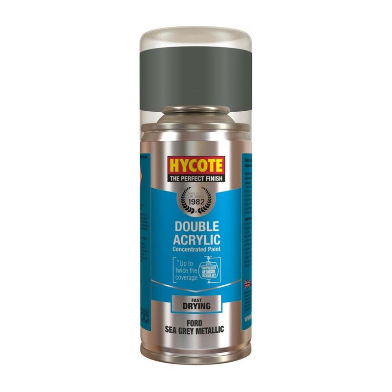 2x Hycote Aerosol Paint for Ford Sea Grey (Metallic) 150ml Hycote - Dynamic Drive