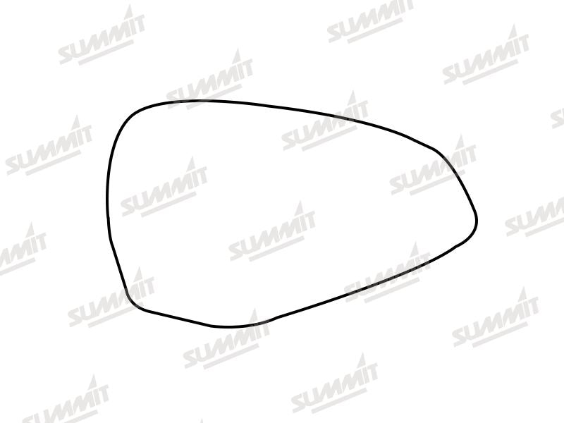 Summit Heated Base Plate With Blind Spot Mirror Glass fits Audi A4 15 to 17 RHS Summit - Dynamic Drive