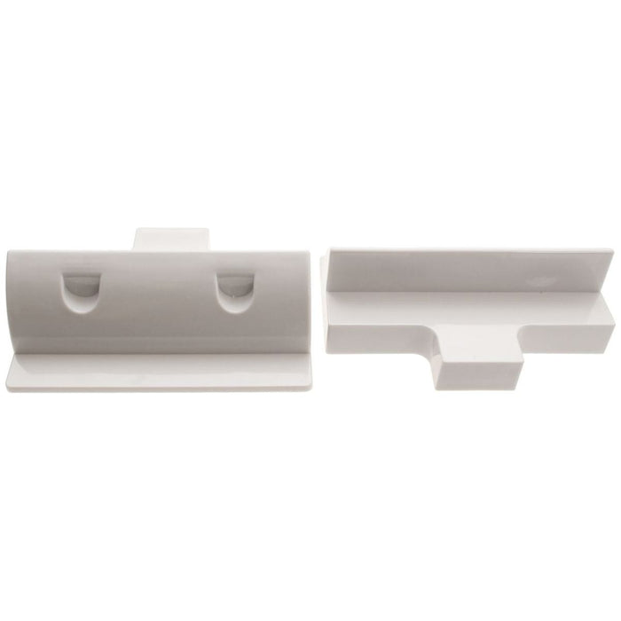 AG Pair of White ABS Side Solar Support Mounts AG - Dynamic Drive
