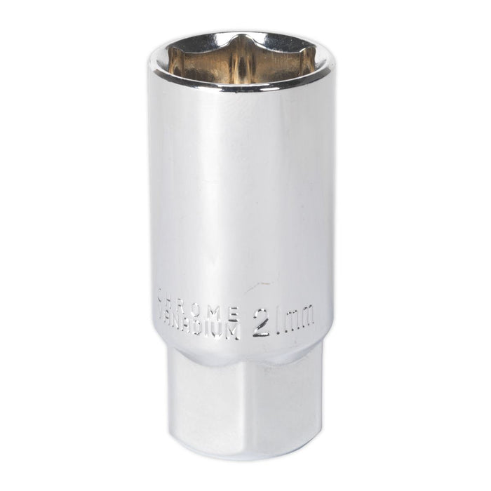 Sealey Spark Plug Socket 21mm 1/2"Sq Drive Magnetic AK6544 Sealey - Dynamic Drive