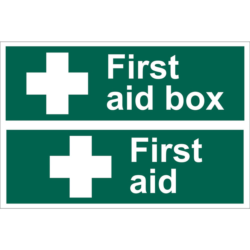 Draper First Aid Box' Safety Sign 72542 Draper - Dynamic Drive