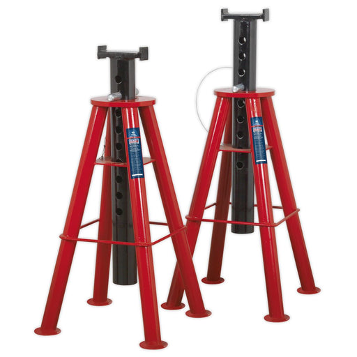 Sealey AXLe Stands (Pair) 10 Tonne Capacity per Stand High Level AS10H Sealey - Dynamic Drive