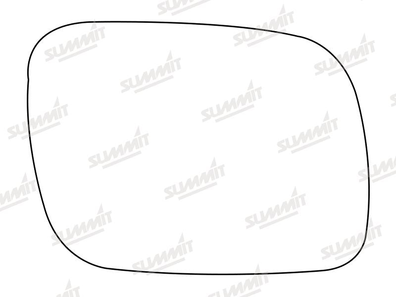 Summit Stick-On Standard Mirror Glass fits VW Touareg 02 to 06 RHS Summit - Dynamic Drive