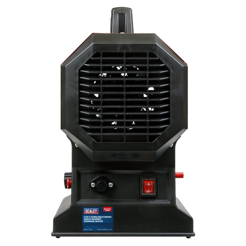 Sealey Propane Space Heater 230V with Cordless Option 30,000-68,000Btu/hr (9-20kW) Space Warmer Sealey - Dynamic Drive