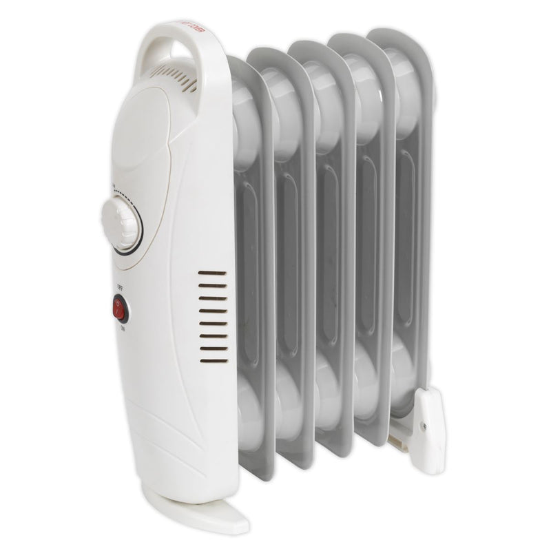 Sealey Oil-Filled Radiator Mini 800W/230V 6-Element RD800 Sealey - Dynamic Drive