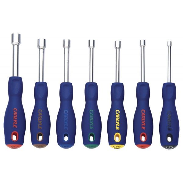 Carlyle Hand Tools Nut Driver Set - Metric - 7 Piece Caryle Tools - Dynamic Drive