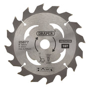 Draper TCT Cordless Construction Circular Saw Blade for Wood & Composites, 165 x Draper - Dynamic Drive