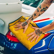 2x Meguiar's X1802EU Supreme Drying Towel Extra Large Meguire's - Bars 4 Cars