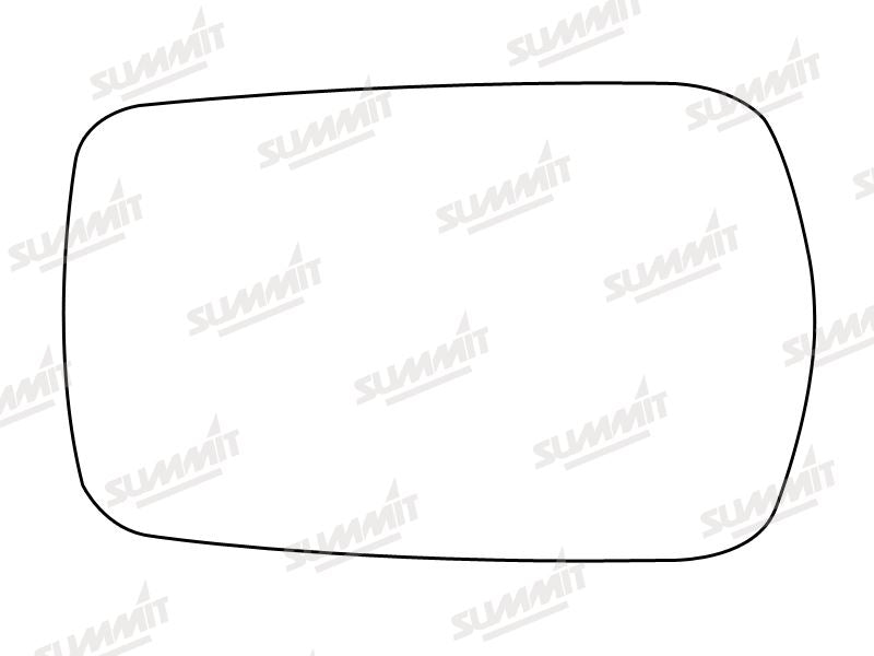 Summit Stick-On Standard Mirror Glass fits Volvo 240 LHS Summit - Dynamic Drive