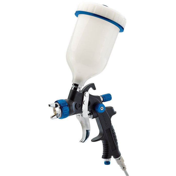 Draper HVLP Air Spray Gun with Composite Body and Gravity Fed Hopper, 600ml Draper - Dynamic Drive