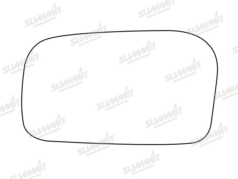 Summit Stick-On Standard Mirror Glass fits Nissan Sunny LHS Summit - Dynamic Drive