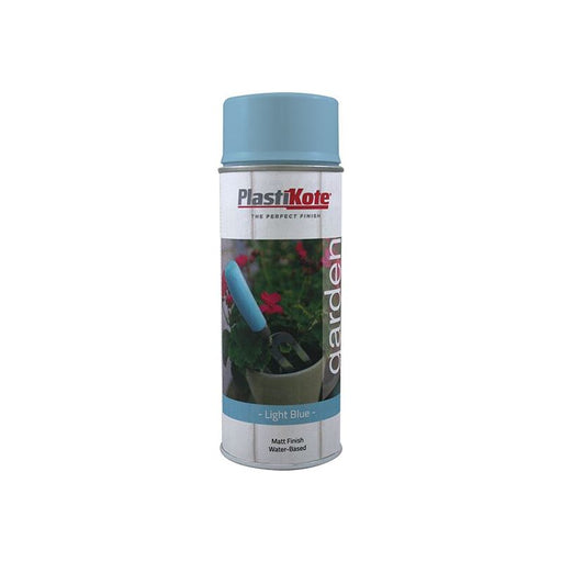Plastikote Garden Colours Spray Paint Light Blue 400ml PlastiKote - Dynamic Drive