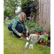 Draper Stainless Steel Hand Fork and Trowels Set with Ash Handles (3 Piece) Draper - Dynamic Drive