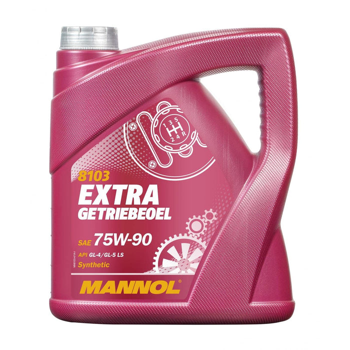 MANNOL 4L Extra Getriebeoel 75w90 Fully Synthetic Gear Oil GL-4 GL-5 LS Mannol - Dynamic Drive