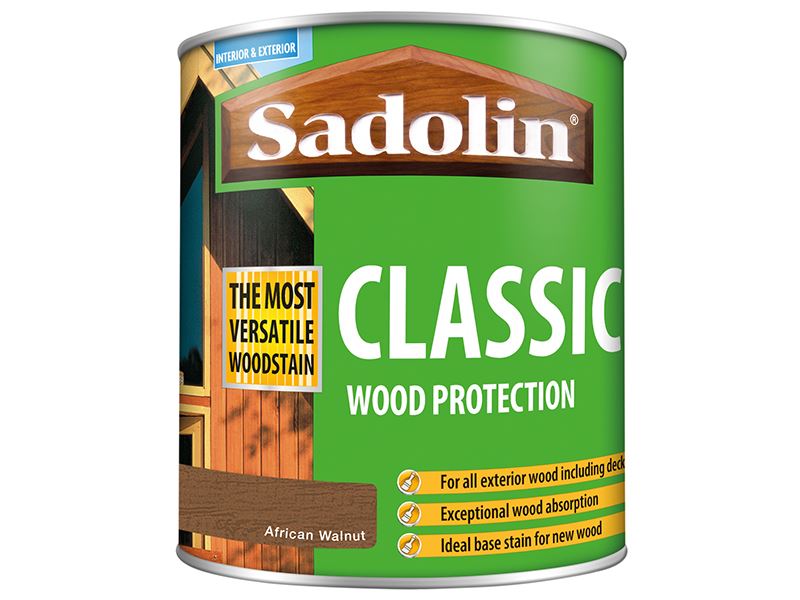 Sadolin Classic Wood Protection African Walnut 1 litre Sadolin - Dynamic Drive