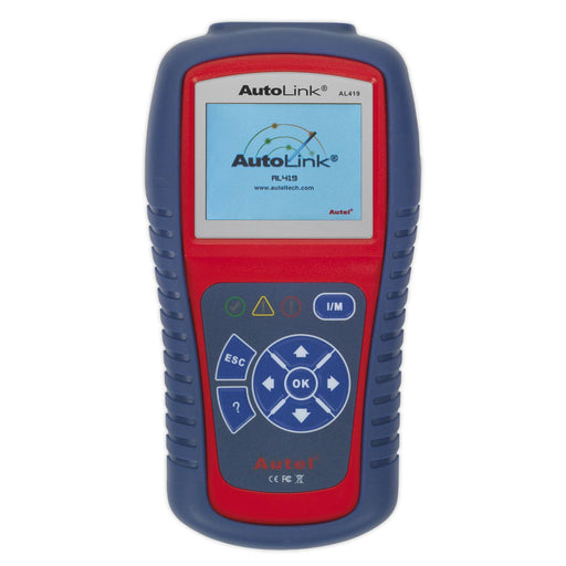 Sealey Autel EOBD Code Reader Live Data Tech Tips AL419 Sealey - Dynamic Drive