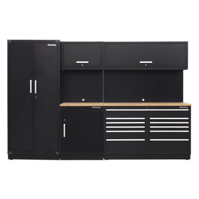 Sealey Premier Premier Storage System with Oak Worktop 3.3m APMSCOMBO2W Sealey Premier - Dynamic Drive