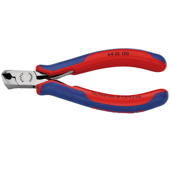 Draper Knipex 64 32 120 Electronics Oblique End Cutting Nipper, 120mm 27716 Draper - Dynamic Drive