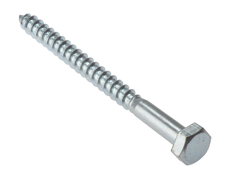Forgefix Coach Screw Hexagon Head Single Thread ZP M10 x 150mm Bag 10 ForgeFix - Dynamic Drive