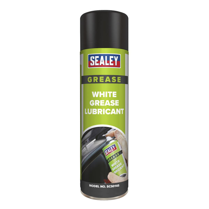 Sealey White Grease Lubricant 500ml SCS014S Sealey - Dynamic Drive