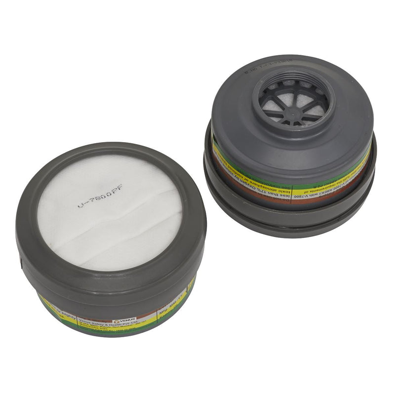 Worksafe Worksafe Cartridge ABEK1 P2R - Pack of 2 9363 Worksafe - Dynamic Drive