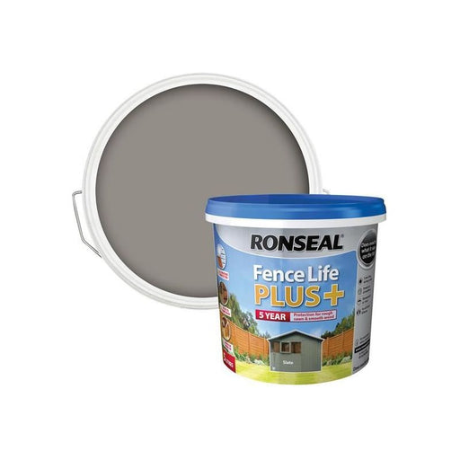 Ronseal Fence Life Plus+ Slate 5 litre Ronseal - Dynamic Drive