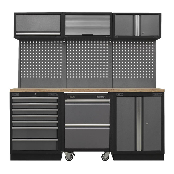 Sealey Superline Pro 2.04m Storage System Pressed Wood Worktop APMSSTACK12W Sealey - Dynamic Drive