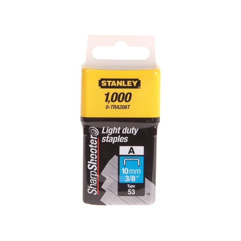 Stanley® Hand Tools TRA2 Light-Duty Staple 10mm TRA206T (Pack 1000) STANLEY® Hand Tools - Dynamic Drive