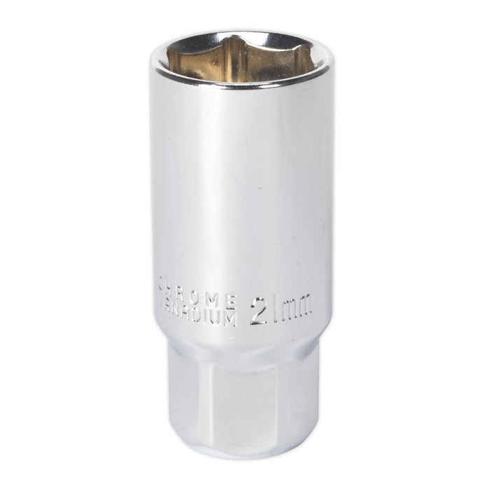 Sealey Spark Plug Socket 21mm 3/8"Sq Drive Magnetic AK6541 Sealey - Dynamic Drive