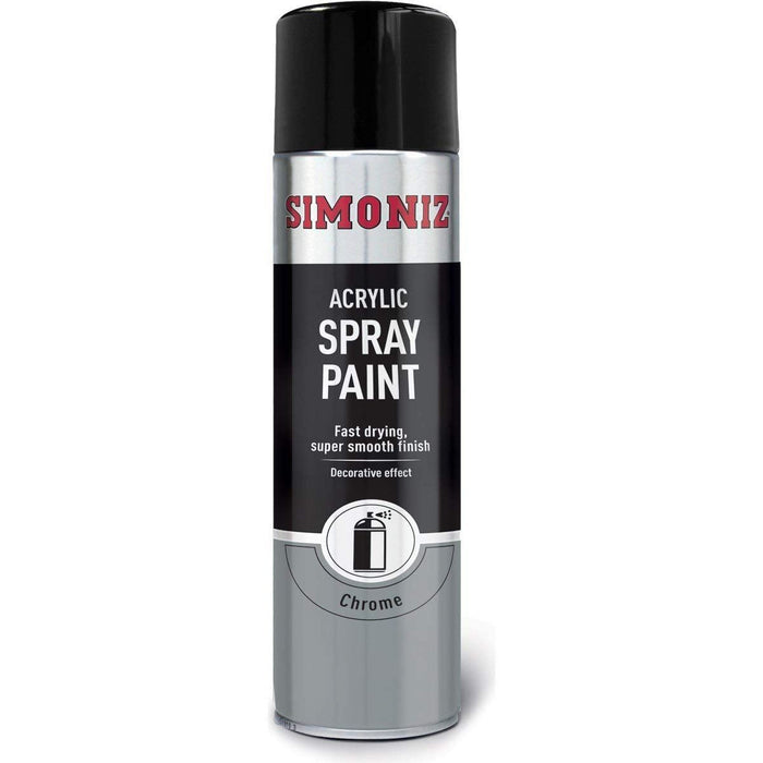 Simoniz Chrome Effect Aerosol High Quality Spray Paint 500ml SIMP20D Simoniz - Dynamic Drive