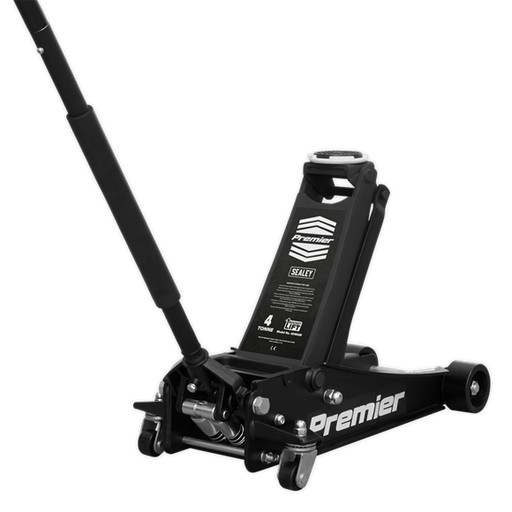 Sealey Trolley Jack 4 Tonne Rocket Lift Black 4040AB Sealey - Dynamic Drive