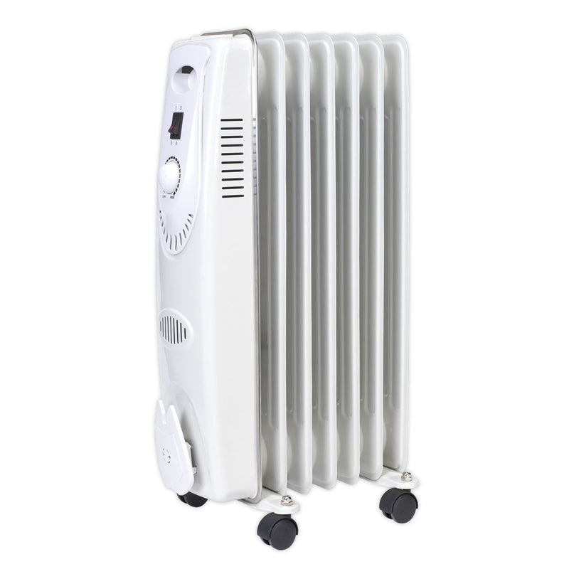 Sealey Oil Filled Radiator 1500W/230V 7-Element RD1500 Sealey - Dynamic Drive