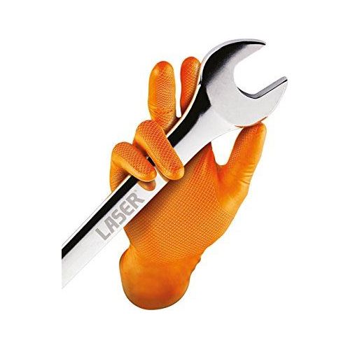 Connect Grippaz Medium Orange Nitrile Gloves Box 50pc/25 Pairs 37300 Tool Connection - Dynamic Drive