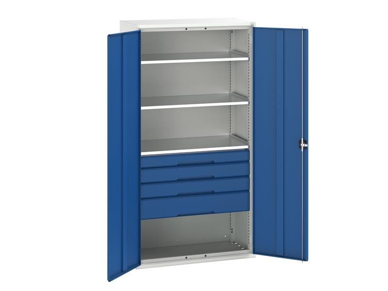Bott Verso Kitted Cupboard, 3 Shelf & 4 Drawer Bott - Dynamic Drive