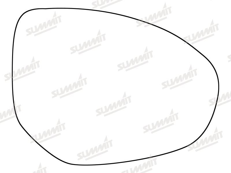 Summit Stick-On Standard Mirror Glass fits Mazda 2 07 to 12, Mazda 3 09 to 13 & Mazda 6 07 to 09 RHS Summit - Dynamic Drive