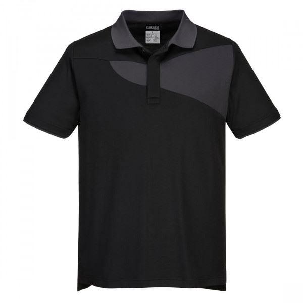 Portwest Pw2 Polo Shirt S/S Medium PW210BZRM Portwest - Dynamic Drive