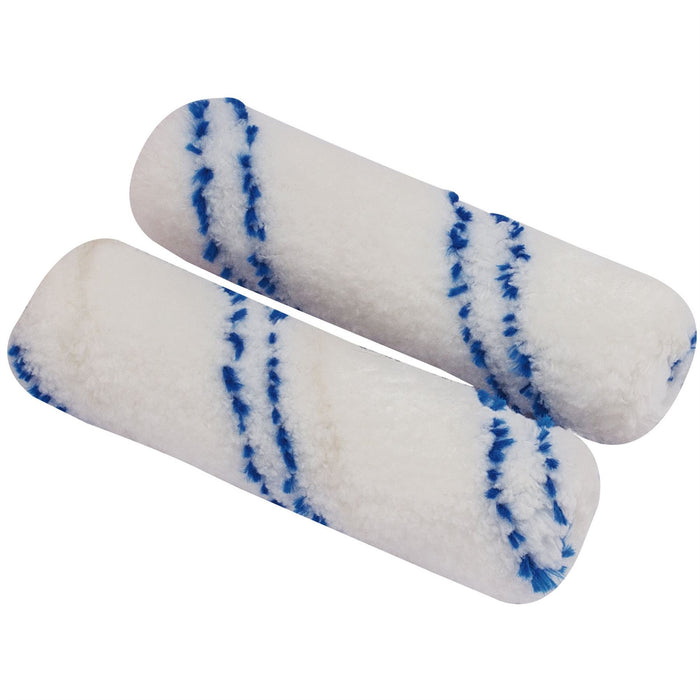 Draper Microfibre Paint Roller Sleeves, 100mm (Pack of 2) 82547 Draper - Dynamic Drive