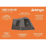 Vango Faros III Air Low Drive Away Awning Low Cloud Grey Vango - Dynamic Drive