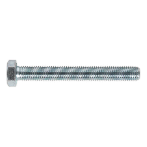 Sealey HT Setscrew M12 x 100mm 8.8 Zinc Pack of 10 SS12100 Sealey - Dynamic Drive