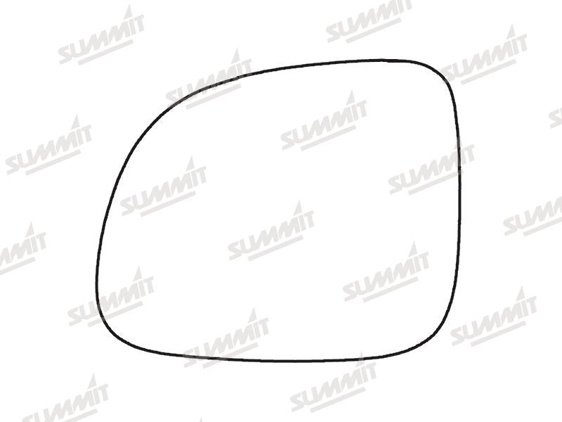 Summit Stick-On Standard Mirror Glass fits Chevrolet Captiva 10 to 16 LHS Summit - Dynamic Drive