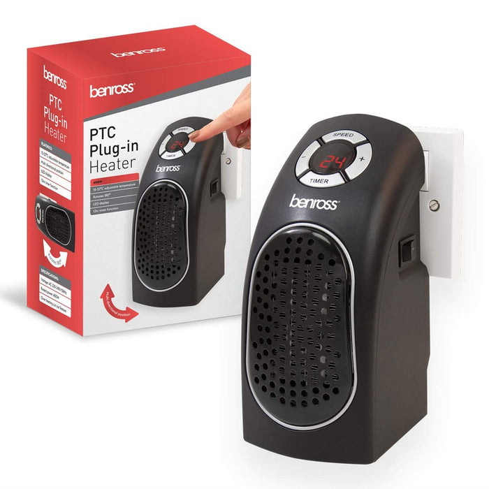 230V Compact 400W Plug-In Heater 41499 Benross - Dynamic Drive