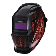 Draper Auto-Darkening Welding Helmet, Red Flames 02513 Draper - Dynamic Drive