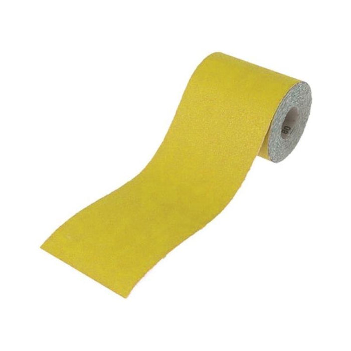 Faithfull Aluminium Oxide Sanding Paper Roll Yellow 115mm x 50m 80G Faithfull - Dynamic Drive