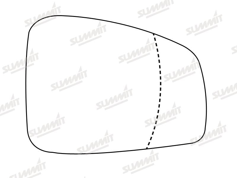 Summit Heated Base Plate With Blind Spot Mirror Glass fits Renault Fluence on RHS Summit - Dynamic Drive